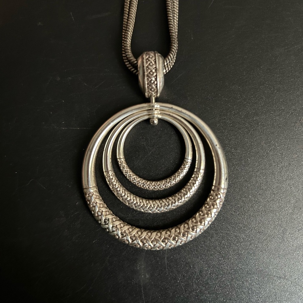 Brighton Triple Circle Pendant Necklace